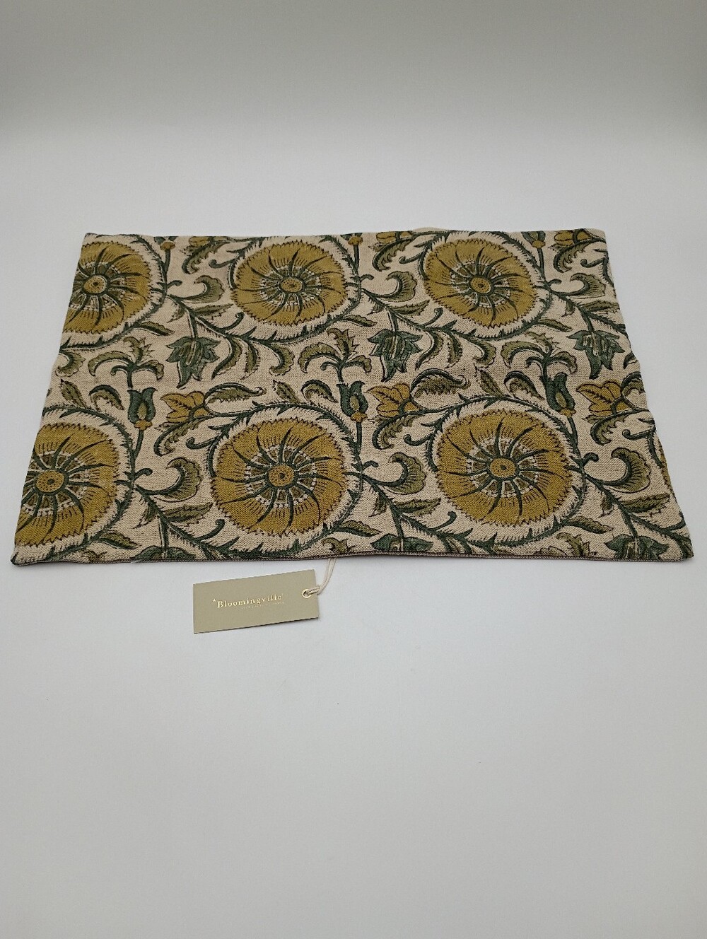 Bloomingville Decorative Pillow Cover Zip Closure. 19x14. NWT.